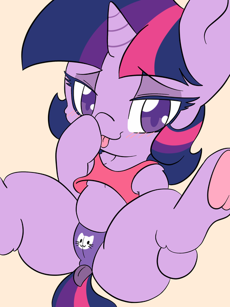Size: 1536x2048 | Tagged: source needed, questionable, artist:steelsoul, derpibooru import, twilight sparkle, pony, unicorn, bedroom eyes, blushing, cameltoe, cute, cute porn, dock, female, filly, filly twilight sparkle, foalcon, frog (hoof), image, legs in air, looking at you, png, solo, spread legs, spreading, tongue out, underage, underhoof, unicorn twilight, younger