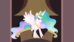Size: 7529x4235 | Tagged: safe, artist:pumpkinpieforlife, derpibooru import, princess celestia, alicorn, pony, princess twilight sparkle (episode), absurd resolution, alternate universe, female, image, imminent transformation, mare, png, role reversal, show accurate, solo, this will end in daybreaker, vector