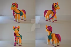 Size: 1024x682 | Tagged: safe, artist:crosslineanimator, derpibooru import, sunny starscout, earth pony, pony, clay, craft, deviantart watermark, figure, g5, image, jpeg, obtrusive watermark, plasticine, sculpture, watermark