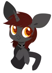 Size: 4000x5538 | Tagged: safe, artist:belka-sempai, derpibooru import, oc, oc:ember stone, unofficial characters only, pony, unicorn, bust, cute, female, image, lineless, png, portrait, simple background, solo, transparent background