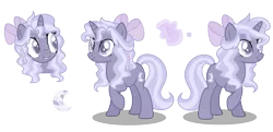 Size: 2121x1030 | Tagged: safe, artist:xxcheerupxxx, derpibooru import, oc, pony, unicorn, bow, female, hair bow, image, magical lesbian spawn, mare, offspring, parent:starlight glimmer, parent:trixie, parents:startrix, png, simple background, solo, transparent background