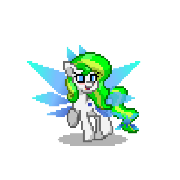 Size: 5000x5000 | Tagged: safe, artist:火云skyfire, derpibooru import, oc, oc:tea fairy, earth pony, pegasus, pony, pony town, image, png, simple background, solo, transparent background