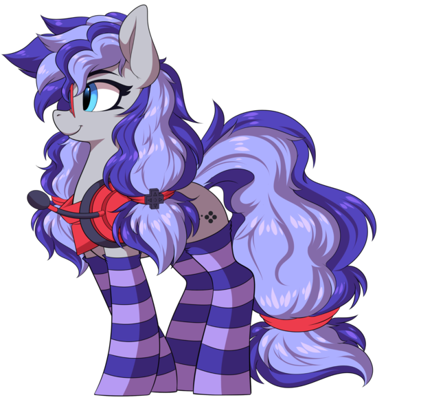 Size: 6336x6203 | Tagged: safe, alternate version, artist:ask-colorsound, derpibooru import, oc, oc:cinnabyte, unofficial characters only, earth pony, pony, adorkable, bandana, clothes, cute, dork, female, gaming headset, glasses, headphones, headset, image, mare, pigtails, png, simple background, smiling, socks, solo, striped socks, transparent background