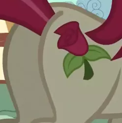 Size: 936x943 | Tagged: safe, derpibooru import, screencap, roseluck, earth pony, pony, a friend in deed, butt, butt only, cropped, female, image, pictures of butts, plot, png, solo