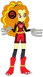 Size: 1080x1920 | Tagged: safe, artist:cookiechans2, artist:super-nick-2001, derpibooru import, adagio dazzle, equestria girls, armor, barely eqg related, base used, bowser, claws, clothes, crossover, image, mario strikers, mario strikers charged, nintendo, png, shoes, simple background, soccer shoes, solo, super mario bros., super mario strikers, transparent background