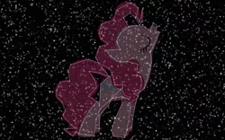 Size: 1131x707 | Tagged: safe, artist:istilllikegamecubes, derpibooru import, pinkie pie, beautiful, constellation, eyes closed, image, png, solo, space, stars