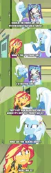 Size: 500x1687 | Tagged: safe, derpibooru import, screencap, sunset shimmer, trixie, equestria girls, equestria girls series, forgotten friendship, spoiler:eqg specials, angry, caption, geode of empathy, image, image macro, imgflip, jpeg, magical geodes, text