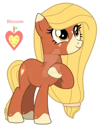 Size: 1280x1578 | Tagged: safe, artist:hate-love12, derpibooru import, oc, oc:blossom, earth pony, pony, deviantart watermark, female, image, mare, obtrusive watermark, png, simple background, solo, transparent background, watermark