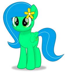 Size: 3000x3337 | Tagged: safe, artist:keronianniroro, derpibooru import, oc, oc:crystal sketch harmony, pegasus, pony, my little pony: the movie, cute, female, flower, folded wings, image, movie accurate, png, simple background, solo, transparent background, vector, wings