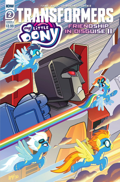 Size: 1318x2000 | Tagged: safe, artist:tonyfleecs, derpibooru import, idw, fleetfoot, rainbow dash, soarin', spitfire, pegasus, pony, spoiler:comic, spoiler:friendship in disguise, clothes, comic, cybertronian, decepticon, female, friendship in disguise, image, jpeg, male, mare, stallion, starscream, starscream vs rainbow dash, the magic of cybertron, transformers, uniform, wonderbolts, wonderbolts uniform