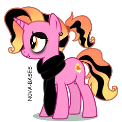 Size: 876x873 | Tagged: safe, artist:kazeblue, artist:nova-bases, derpibooru import, luster dawn, pony, unicorn, alternate hairstyle, clothes, dyed hair, dyed mane, ear piercing, earring, emo, eyeshadow, female, goth, image, jewelry, lip piercing, makeup, mare, mascara, piercing, png, scarf, simple background, solo, transparent background