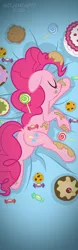 Size: 1969x6299 | Tagged: safe, artist:metalhead97, derpibooru import, pinkie pie, earth pony, pony, :3, balloonbutt, batter, body pillow, body pillow design, butt, cake, cake batter, candy, commission, cookie, cute, dakimakura cover, diapinkes, dock, eyes closed, female, floppy ears, food, image, mare, messy, plot, png, show accurate, sleeping, smiling, solo, sprinkles, sweets, tongue out, underhoof