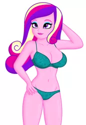 Size: 1620x2360 | Tagged: suggestive, derpibooru import, edit, editor:ah96, princess cadance, equestria girls, adorasexy, arm behind head, beautiful, belly button, big breasts, bra, breast edit, breasts, busty princess cadance, cleavage, clothes, cute, cutedance, dean cadance, female, green underwear, hand on hip, image, milf, panties, png, sexy, simple background, solo, solo female, stupid sexy princess cadance, underwear, underwear edit, white background, woman