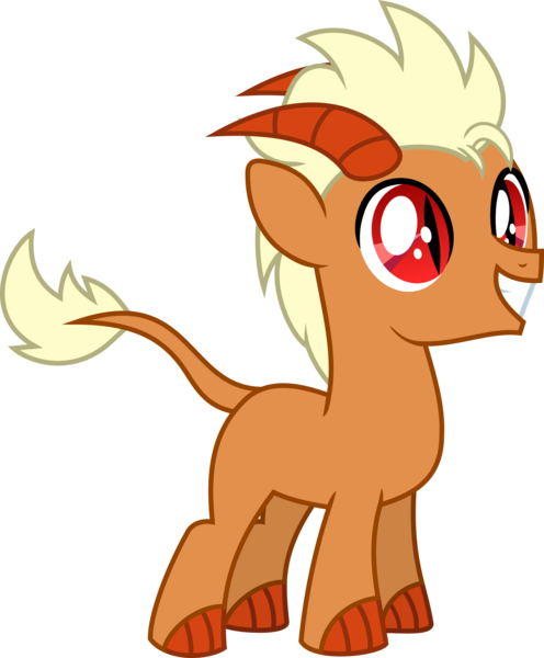 Size: 2471x2988 | Tagged: safe, artist:bnau, derpibooru import, oc, oc:orobas, unofficial characters only, dracony, dragon, hybrid, pony, colt, derpibooru exclusive, happy, horns, image, leonine tail, male, png, simple background, smiling, transparent background, vector, younger