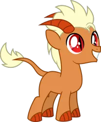 Size: 2471x2988 | Tagged: safe, artist:bnau, derpibooru import, oc, oc:orobas, unofficial characters only, dracony, dragon, hybrid, pony, colt, derpibooru exclusive, happy, horns, image, leonine tail, male, png, simple background, smiling, transparent background, vector, younger