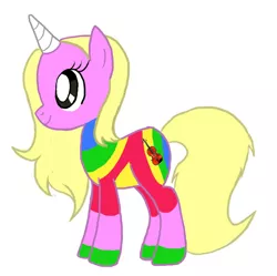 Size: 900x898 | Tagged: safe, artist:8autumnwolf8, derpibooru import, ponified, pony, adventure time, image, jpeg, lady rainicorn, solo