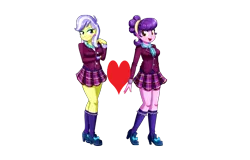 Size: 3125x2000 | Tagged: safe, artist:the-butch-x, derpibooru import, edit, suri polomare, upper crust, equestria girls, female, heart, image, infidelity, lesbian, png, shipping, shipping domino, simple background, suricrust, transparent background