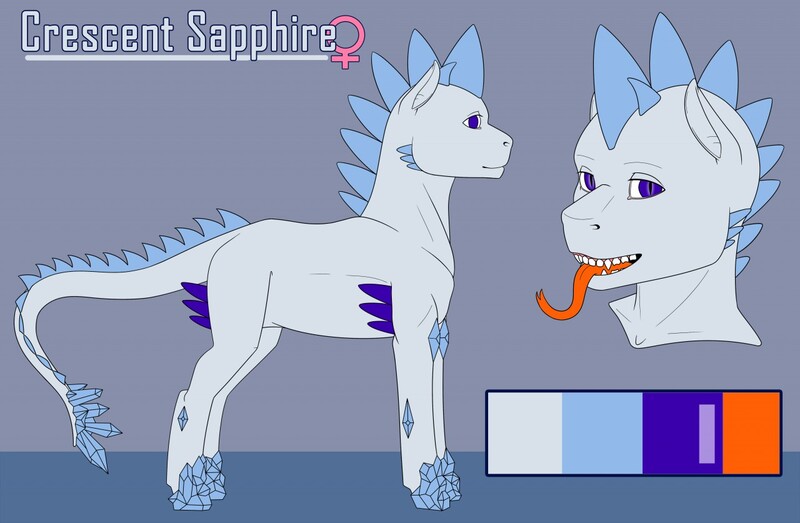 Size: 1280x837 | Tagged: safe, artist:imreer, derpibooru import, oc, oc:crescent sapphire, unofficial characters only, dracony, dragon, hybrid, pony, bust, commission, duo, female, image, jpeg, reference sheet, tongue out, ych result