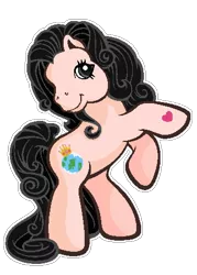 Size: 338x471 | Tagged: safe, derpibooru import, oc, oc:zone, earth pony, pony, female, g3, heart, image, looking at you, mare, png, simple background, smiling, solo, transparent background