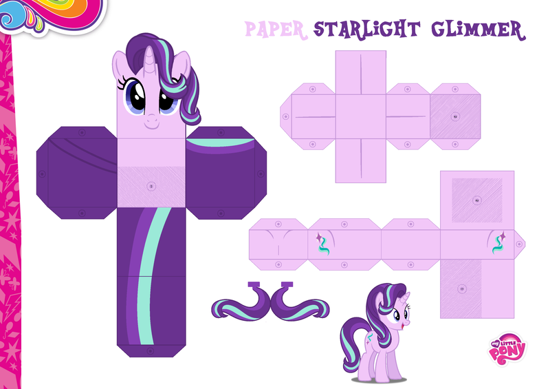Size: 2048x1447 | Tagged: safe, artist:dashiesparkle edit, artist:grapefruitface1, derpibooru import, starlight glimmer, base used, craft, custom, image, irl, papercraft, photo, png, printable, solo, toy