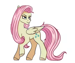 Size: 1908x1612 | Tagged: safe, artist:silverst, derpibooru import, mean fluttershy, pegasus, pony, the mean 6, clone, evil, full body, image, jpeg, simple background, white background