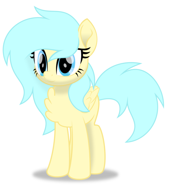 Size: 3000x3281 | Tagged: safe, artist:keronianniroro, derpibooru import, oc, oc:aqua everglow, pegasus, pony, chest fluff, female, image, mare, movie accurate, png, simple background, solo, vector