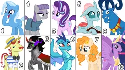 Size: 1024x576 | Tagged: safe, artist:jamesawilliams1996, derpibooru import, flam, grogar, king sombra, maud pie, ocellus, pear butter, princess ember, starlight glimmer, trixie, twilight sparkle, twilight sparkle (alicorn), alicorn, changedling, changeling, earth pony, the last problem, dragon lord ember, happy birthday mlp:fim, image, jpeg, mlp fim's tenth anniversary, princess twilight 2.0