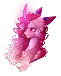 Size: 1029x1287 | Tagged: safe, artist:keltonia, derpibooru import, oc, pony, unicorn, bust, female, image, magic, mare, png, portrait, simple background, solo, transparent background