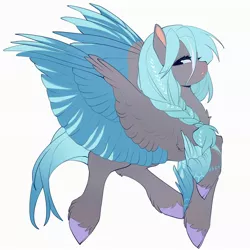 Size: 2048x2048 | Tagged: safe, artist:amo, derpibooru import, oc, unofficial characters only, pegasus, pony, image, jpeg, raised hoof, simple background, solo, unshorn fetlocks, white background