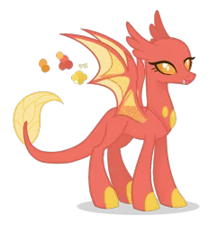 Size: 900x930 | Tagged: safe, artist:magicuniclaws, derpibooru import, oc, dragonling, hybrid, female, image, png, simple background, solo, transparent background