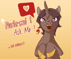 Size: 600x500 | Tagged: safe, artist:satine-pony, derpibooru import, oc, oc:satine, unicorn, exclamation point, french, heart, horn, image, open mouth, pictogram, png, unicorn oc