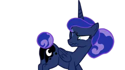 Size: 1920x1080 | Tagged: safe, artist:gmaplay, derpibooru import, princess luna, alicorn, pony, between dark and dawn, butt, butthurt, cutie mark, female, image, literal butthurt, mare, moonbutt, pain, png, simple background, solo, transparent background