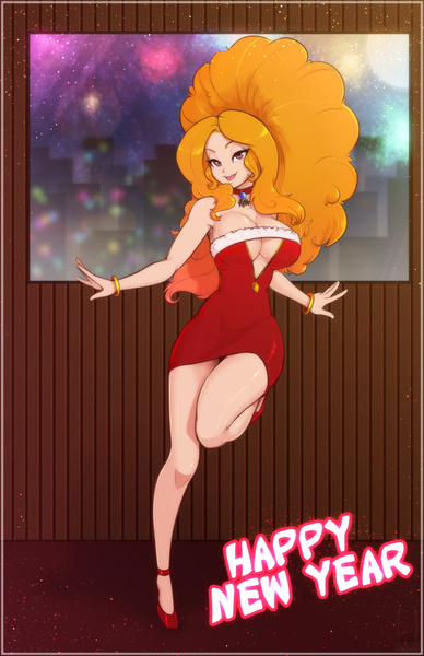 Size: 647x1000 | Tagged: suggestive, artist:scorpdk, derpibooru import, adagio dazzle, human, equestria girls, 2021, adorasexy, anime, beautiful, bracelet, breasts, busty adagio dazzle, choker, cleavage, clothes, cute, dress, female, happy new year, high heels, holiday, human coloration, image, jewelry, jpeg, legs, minidress, red dress, sexy, shoes, solo, solo female, stupid sexy adagio dazzle