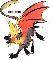 Size: 838x955 | Tagged: safe, artist:velnyx, derpibooru import, oc, oc:teal, dragon, hippogriff, hybrid, image, png, simple background, solo, transparent background