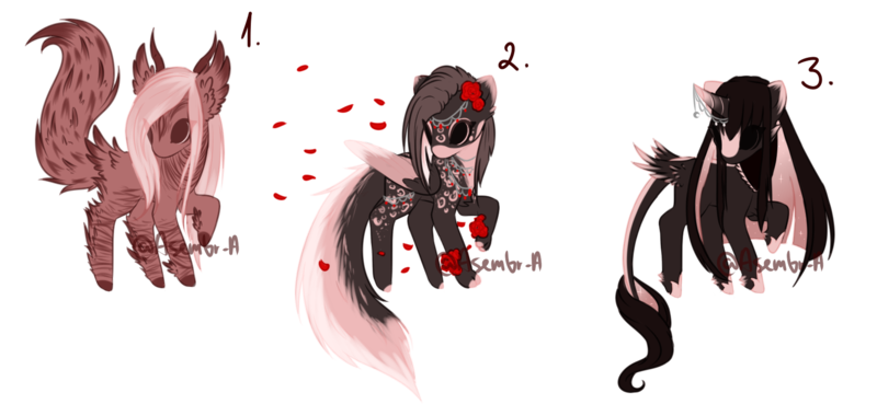 Size: 1622x748 | Tagged: safe, artist:minelvi, derpibooru import, oc, unofficial characters only, pegasus, pony, unicorn, base used, eyes closed, flower, flower in hair, horn, horn jewelry, image, jewelry, pegasus oc, petals, png, raised hoof, rose, simple background, tattoo, transparent background, unicorn oc, wings