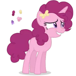 Size: 1000x1000 | Tagged: safe, artist:magicuniclaws, derpibooru import, oc, pony, unicorn, female, image, magical lesbian spawn, offspring, parent:pinkie pie, parent:sugar belle, parents:sugarpie, png, simple background, solo, teenager, transparent background
