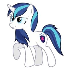 Size: 743x785 | Tagged: safe, artist:bluse, derpibooru import, shining armor, oc, oc:gleaming shield, pony, unicorn, cute, female, gleamibetes, gleaming shield, image, mare, png, rule 63, rule63betes, shining adorable, simple background, solo, spanish description, transparent background