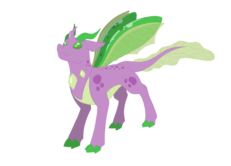 Size: 3064x2200 | Tagged: safe, artist:xtaibufox, derpibooru import, oc, oc:petiole, dragonling, hybrid, image, interspecies offspring, magical gay spawn, offspring, parent:spike, parents:thoraxspike, parent:thorax, png, simple background, solo, transparent background