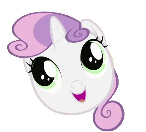 Size: 468x423 | Tagged: safe, derpibooru import, edit, edited screencap, screencap, sweetie belle, pony, unicorn, cute, diasweetes, faic, image, looking up, open mouth, png, simple background, smiling, solo, transparent background