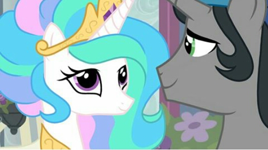 Size: 540x302 | Tagged: artist needed, source needed, safe, derpibooru import, edit, edited screencap, idw, screencap, king sombra, princess celestia, alicorn, unicorn, celestibra, female, good king sombra, image, jpeg, male, shipping, straight