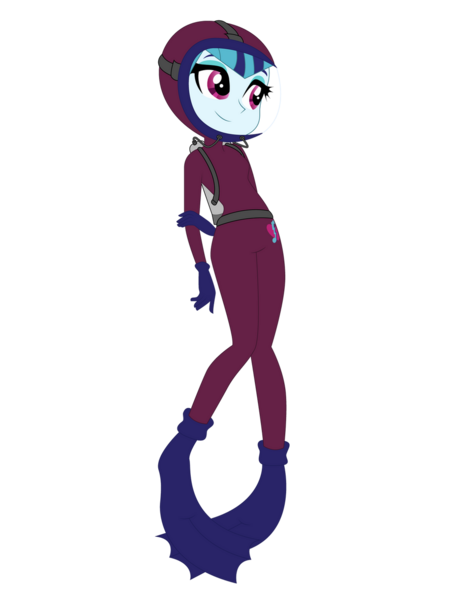 Size: 1024x1366 | Tagged: safe, artist:zefrenchm, derpibooru import, sonata dusk, equestria girls, clothes, diving suit, female, hooded wetsuit, image, png, scuba, scuba gear, simple background, solo, transparent background, vector, wetsuit