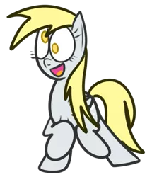 Size: 449x521 | Tagged: safe, artist:mr-degration, derpibooru import, derpy hooves, pegasus, pony, cute, derpabetes, female, image, open mouth, png, simple background, solo, transparent background