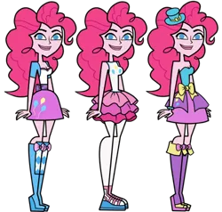 Size: 1024x975 | Tagged: artist needed, safe, derpibooru import, edit, pinkie pie, equestria girls, image, png, simple background, solo, style emulation, total drama, total drama island, transparent background