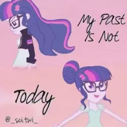Size: 320x320 | Tagged: safe, derpibooru import, sci-twi, twilight sparkle, equestria girls, my past is not today, alternate universe, image, jpeg, solo