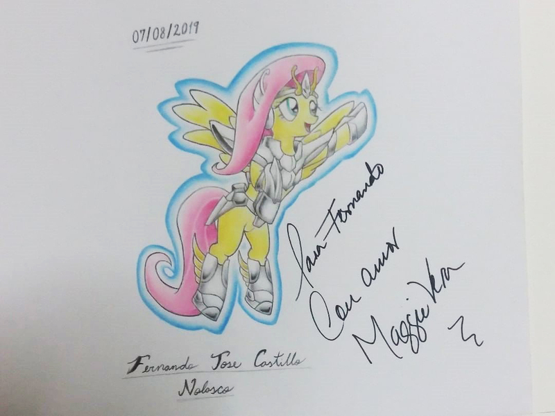 Size: 1080x810 | Tagged: safe, artist:fernandojc-draftsman, derpibooru import, pegasus, pony, crossover, female, image, jpeg, mare, pegasus seiya, rearing, saint seiya, signature, solo, traditional art