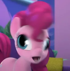 Size: 458x466 | Tagged: safe, derpibooru import, screencap, pinkie pie, earth pony, pony, hello pinkie pie, derp, faic, great moments in animation, image, motion blur, open mouth, photo, png, ponk, ponkie poy, solo