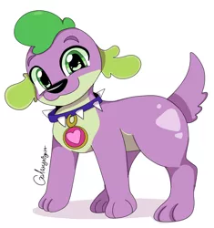Size: 1924x2048 | Tagged: safe, artist:galaxynightt, derpibooru import, spike, dog, equestria girls, cute, image, jpeg, looking at you, male, simple background, solo, spikabetes, spike the dog, white background