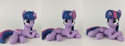 Size: 5184x1920 | Tagged: safe, artist:sparkle257, derpibooru import, twilight sparkle, pony, unicorn, craft, female, image, irl, jpeg, lying down, mare, photo, prone, sculpture, solo, traditional art, unicorn twilight