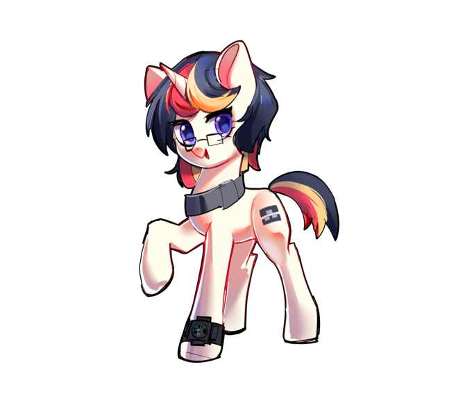 Size: 3604x3292 | Tagged: safe, artist:plasmafall, derpibooru import, oc, oc:creeperabel, unofficial characters only, pony, unicorn, derpibooru community collaboration, 2021 community collab, image, png, simple background, solo, transparent background
