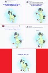 Size: 1902x2854 | Tagged: safe, artist:sugar0612, derpibooru import, oc, oc:neosurgeon, pony, lovestruck derpy, hologram, image, implied derpy, male, not doctor whooves, png, solo, stallion